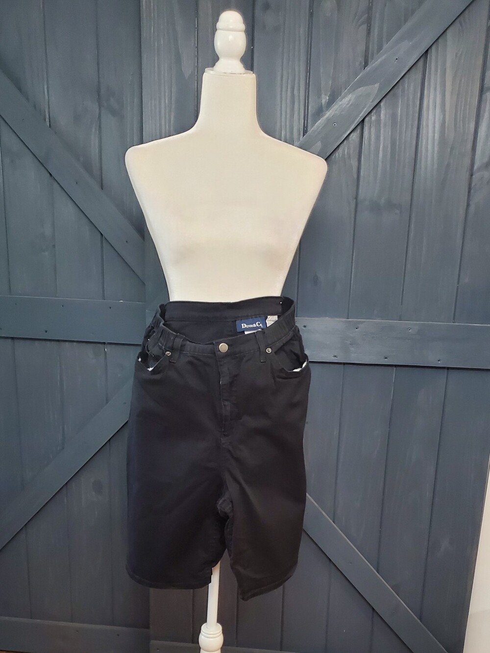 Denim&Co Black Shorts